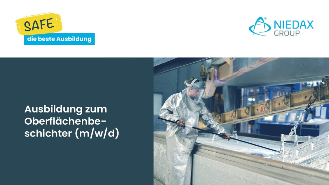 Safe die beste Ausbildung zum Oberflächenbeschichter (m/w/d) | Niedax Group