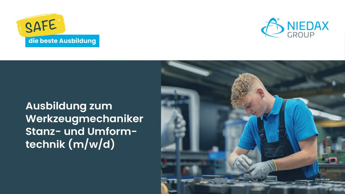 Safe die beste Ausbildung zum Werkzeugmechaniker (m/w/d) | Niedax Group